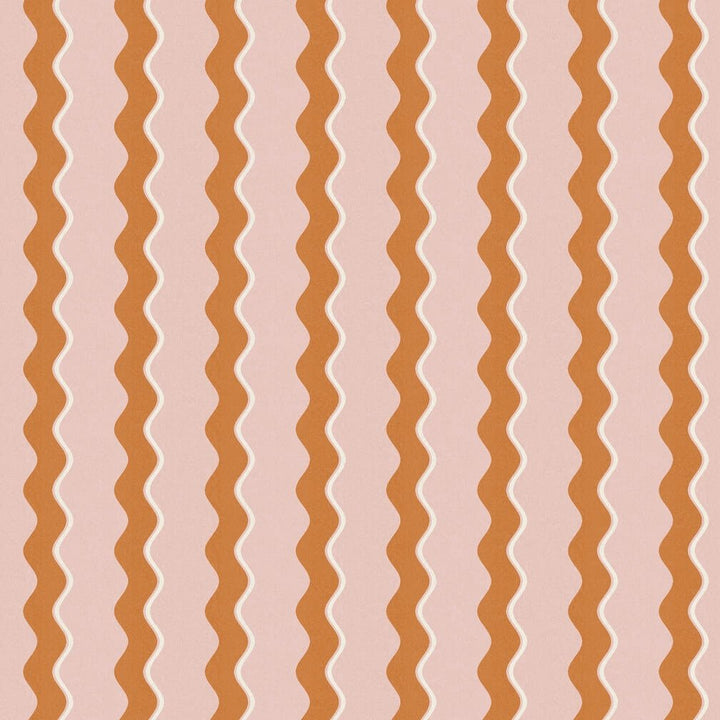 Woodchip & Magnolia Cari Wave Gorse/Pink Cloud Wallpaper - WM - 462 - 02
