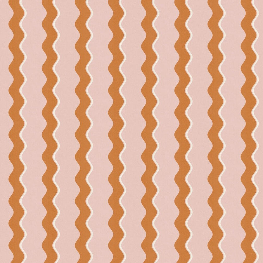 Woodchip & Magnolia Cari Wave Gorse/Pink Cloud Wallpaper - WM - 462 - 02