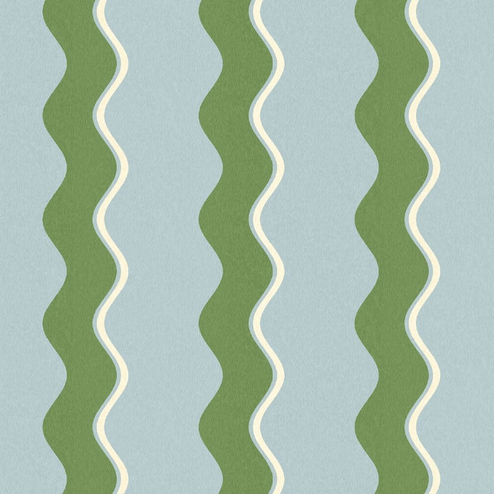 Woodchip & Magnolia Cari Wave Pacific Blue Wallpaper - WM - 462 - 04