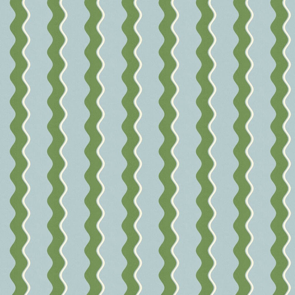 Woodchip & Magnolia Cari Wave Pacific Blue Wallpaper - WM - 462 - 04