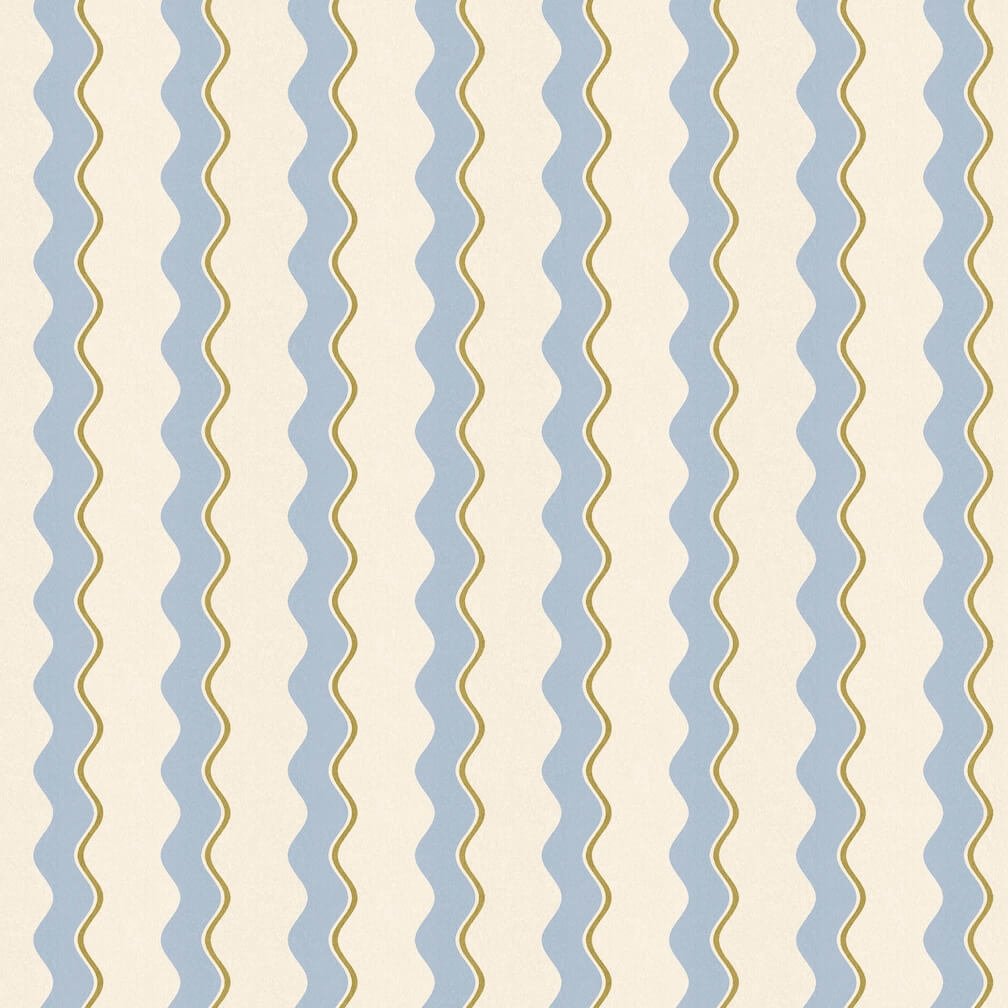 Woodchip & Magnolia Cari Wave Sky Blue/Pebble Wallpaper - WM - 462 - 03