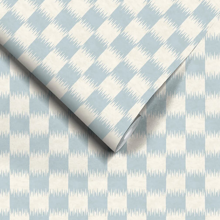 Woodchip & Magnolia Checkmate Powder Blue Wallpaper - WM-487-03