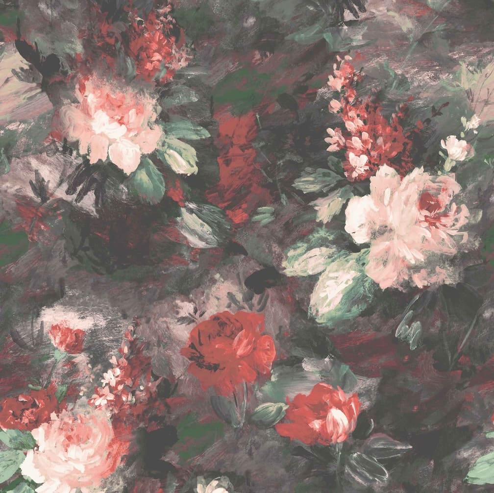 Woodchip & Magnolia Ditsy Ava Marika Blush/Rouge Wallpaper - WM - 102