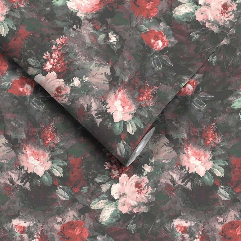 Woodchip & Magnolia Ditsy Ava Marika Blush/Rouge Wallpaper - WM - 102