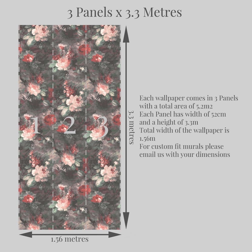 Woodchip & Magnolia Ditsy Ava Marika Blush/Rouge Wallpaper - WM - 102
