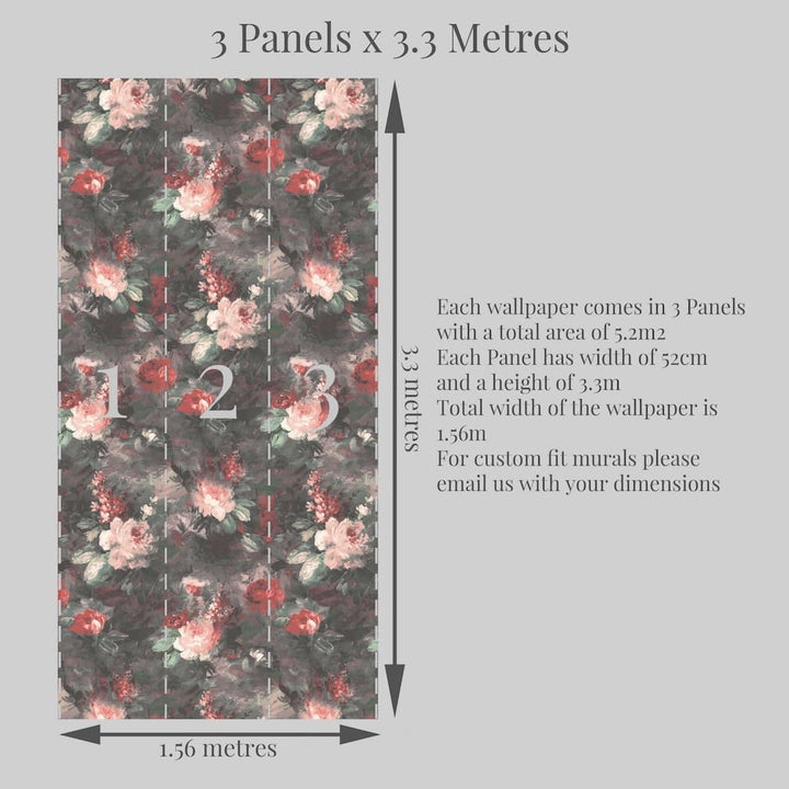 Woodchip & Magnolia Ditsy Ava Marika Blush/Rouge Wallpaper - WM - 102