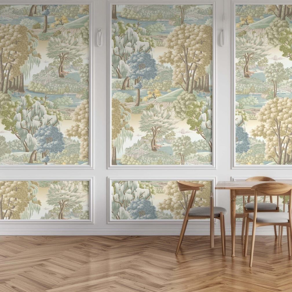 Woodchip & Magnolia Enchanted Gardens Mint Wallpaper - WM - 469 - 02