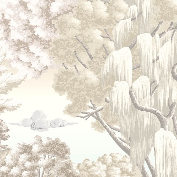 Woodchip & Magnolia Enchanted Gardens Winter White Wallpaper - 