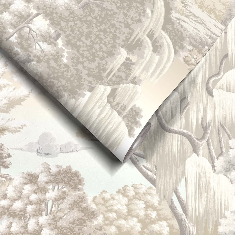 Woodchip & Magnolia Enchanted Gardens Winter White Wallpaper - 