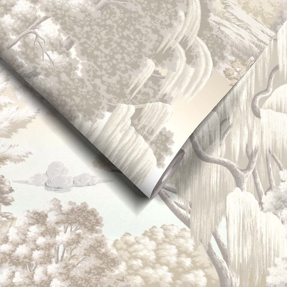 Woodchip & Magnolia Enchanted Gardens Winter White Wallpaper - 