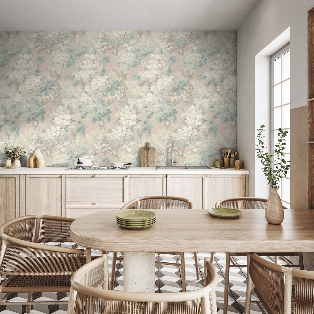 Woodchip & Magnolia Ennerdale Rustic Rose Wallpaper - WM-490-06