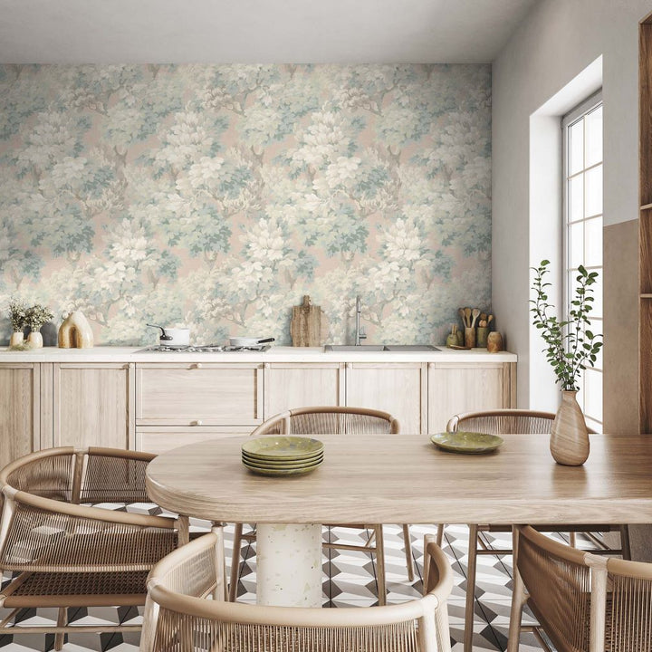 Woodchip & Magnolia Ennerdale Rustic Rose Wallpaper - WM-490-06