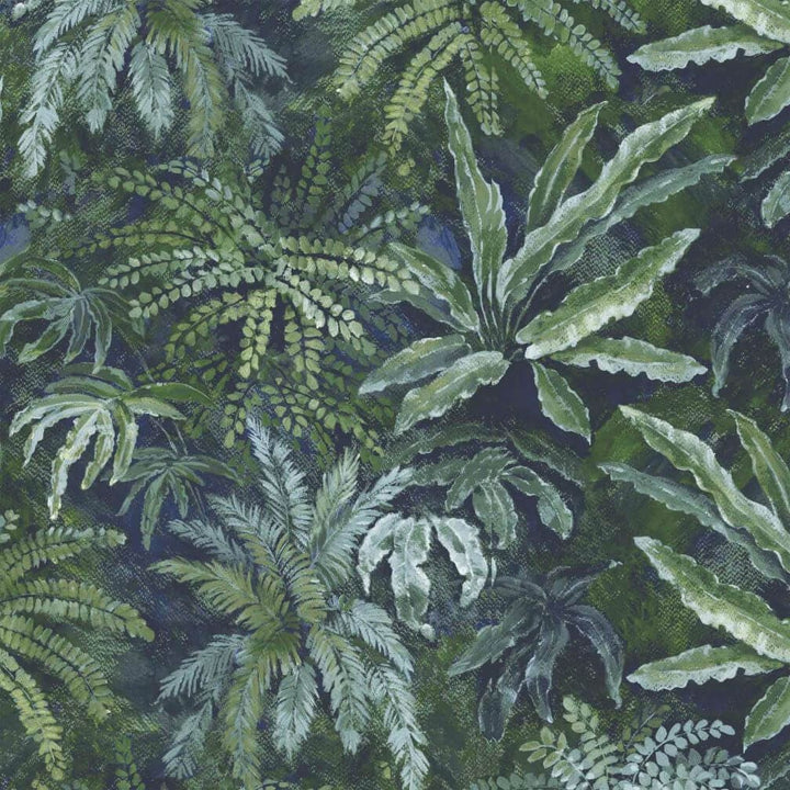 Woodchip & Magnolia Fern in Lush Green Wallpaper - WM-130
