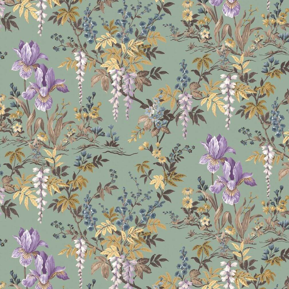 Woodchip & Magnolia Hestia Wild Garlic Green Wallpaper - WM-364-04