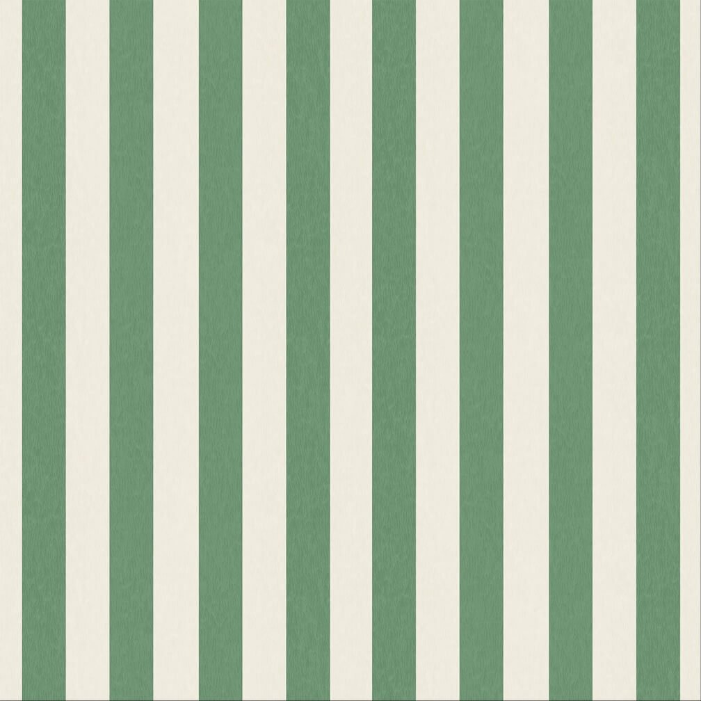 Woodchip & Magnolia Jockey Stripe Green/Magnolia Wallpaper - WM - 472 - 04