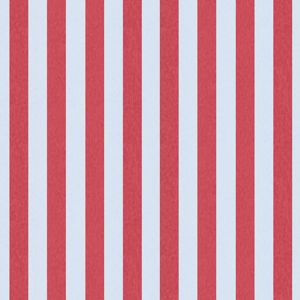 Woodchip & Magnolia Jockey Stripe Helter Skelter Red Wallpaper - WM - 472 - 05