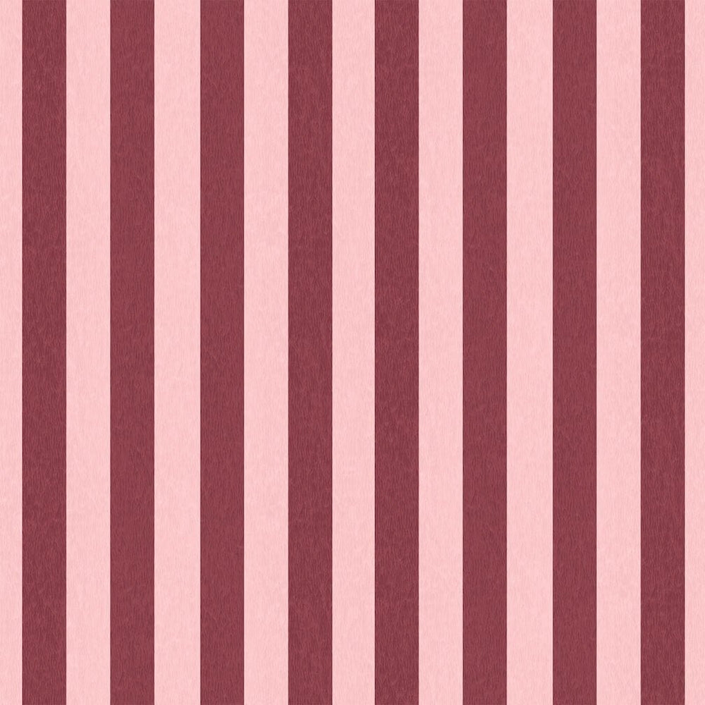 Woodchip & Magnolia Jockey Stripe Maroon Wallpaper - WM - 472 - 09