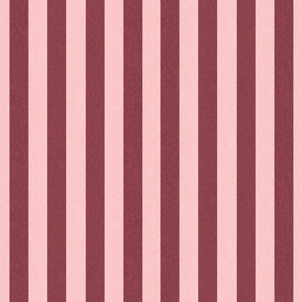 Woodchip & Magnolia Jockey Stripe Maroon Wallpaper - WM - 472 - 09