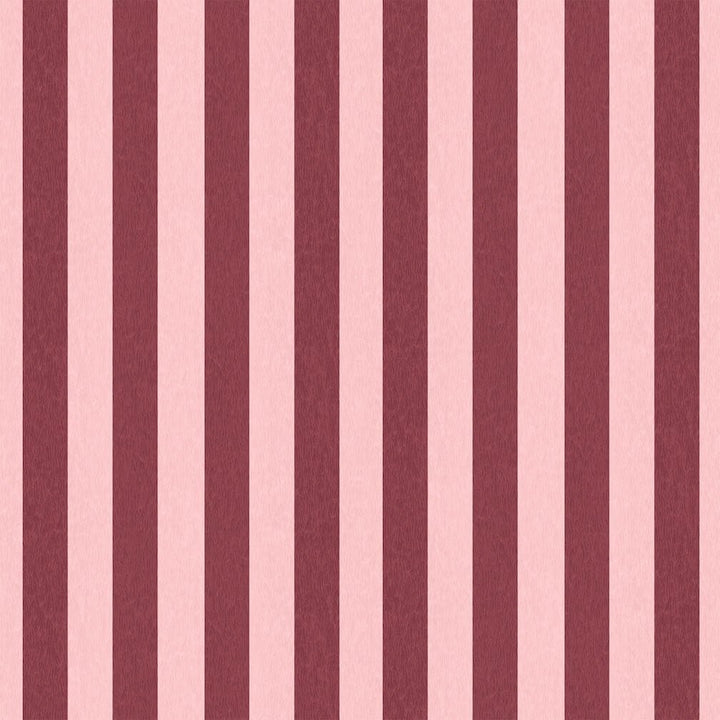 Woodchip & Magnolia Jockey Stripe Maroon Wallpaper - WM - 472 - 09