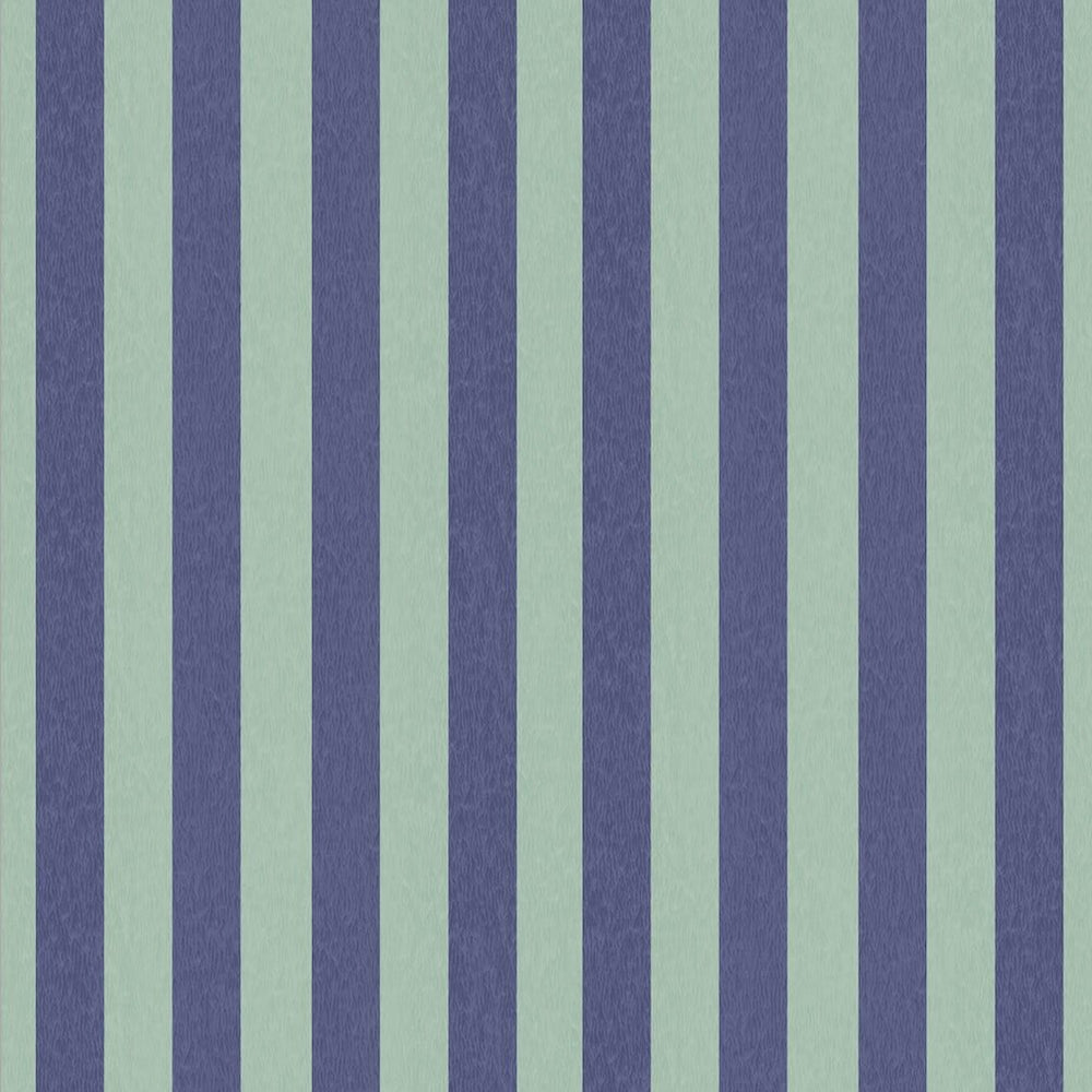 Woodchip & Magnolia Jockey Stripe Mint Blue Wallpaper - WM - 472 - 03