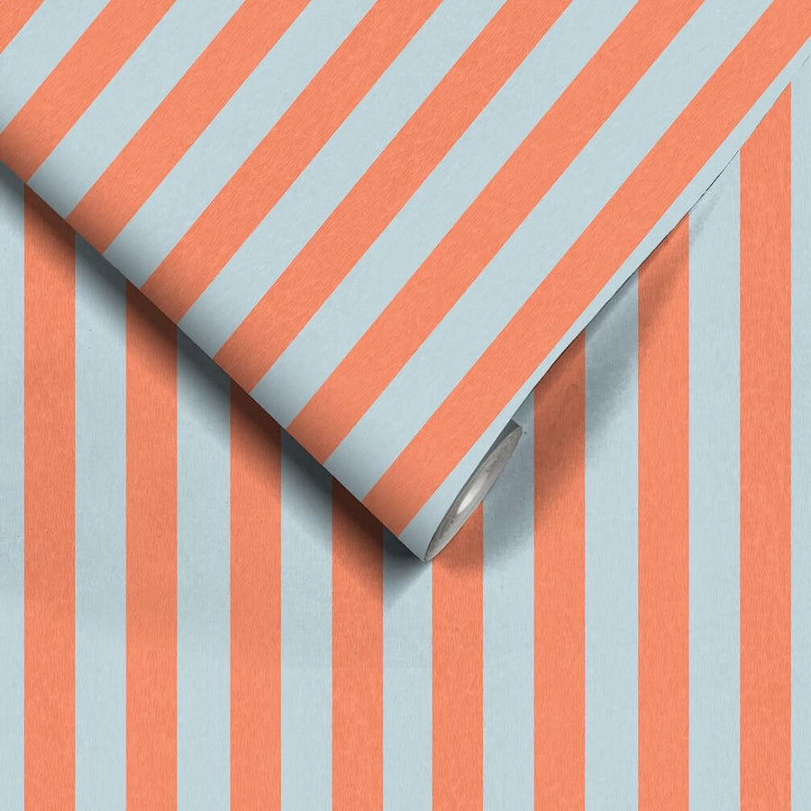 Woodchip & Magnolia Jockey Stripe Seville Wallpaper - WM - 472 - 10