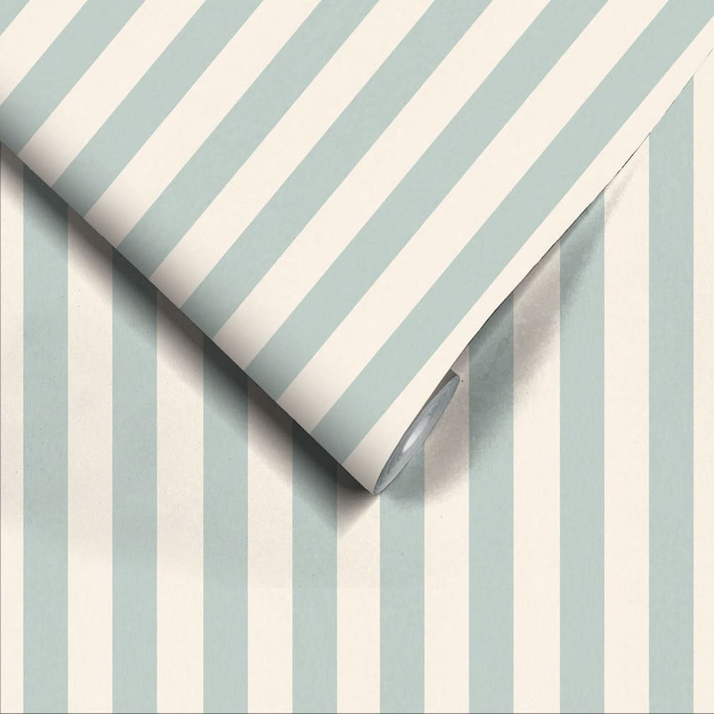 Woodchip & Magnolia Jockey Stripe Turton Wallpaper - WM - 472 - 01