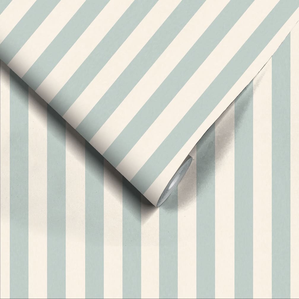 Woodchip & Magnolia Jockey Stripe Turton Wallpaper - WM - 472 - 01