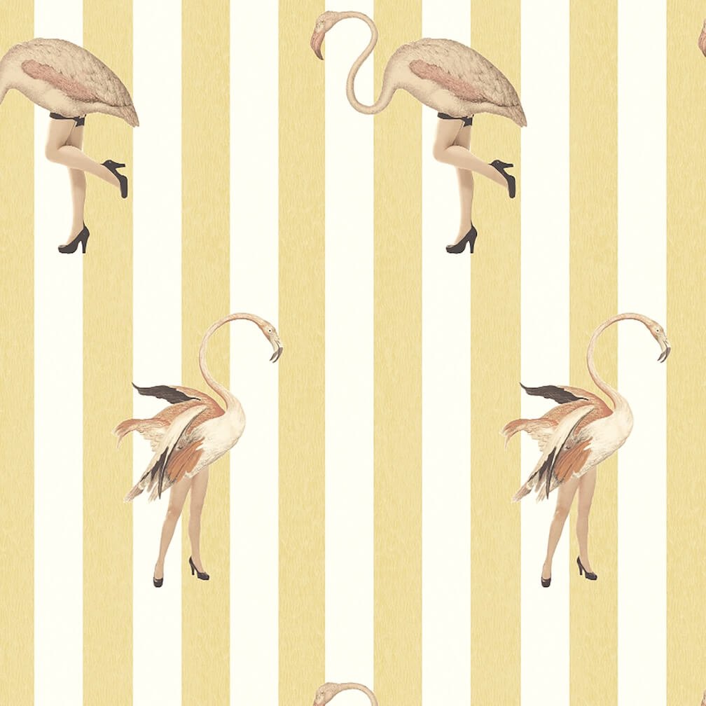 Woodchip & Magnolia Marilyn Blondie Stripe Wallpaper - WM - 477 - 03