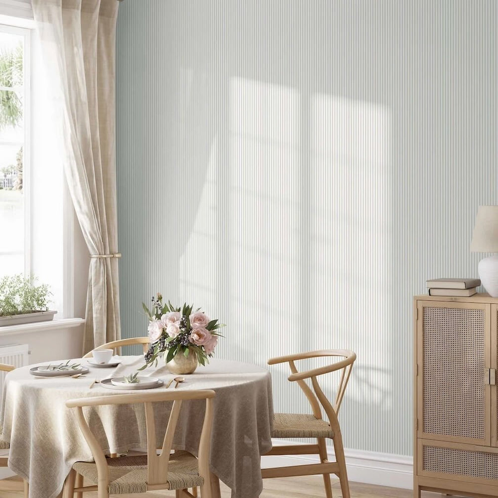 Woodchip & Magnolia Matchstick Cornflower Blue Wallpaper - WM - 414 - 07