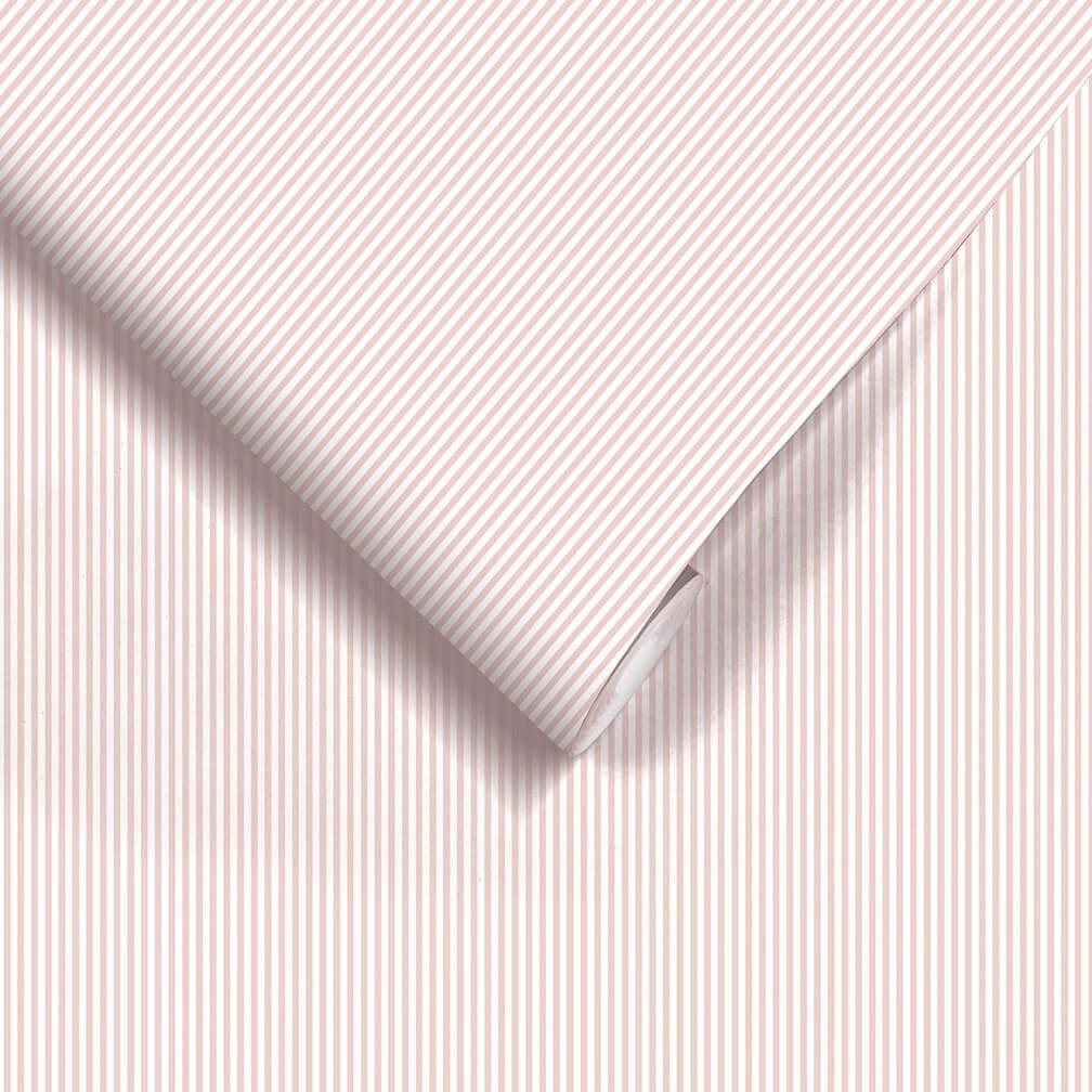 Woodchip & Magnolia Matchstick Stripe Blush Pink Wallpaper - WM - 414 - 03