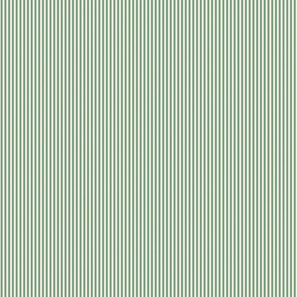 Woodchip & Magnolia Matchstick Stripe Green/Magnolia Wallpaper - 