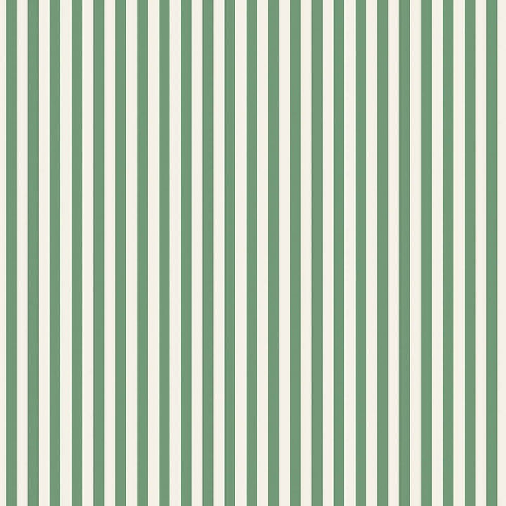 Woodchip & Magnolia Matchstick Stripe Green/Magnolia Wallpaper - 