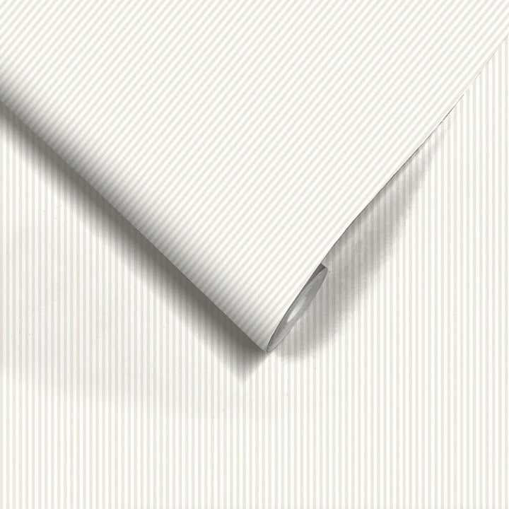 Woodchip & Magnolia Matchstick Stripe Magnolia Wallpaper - WM - 414 - 06