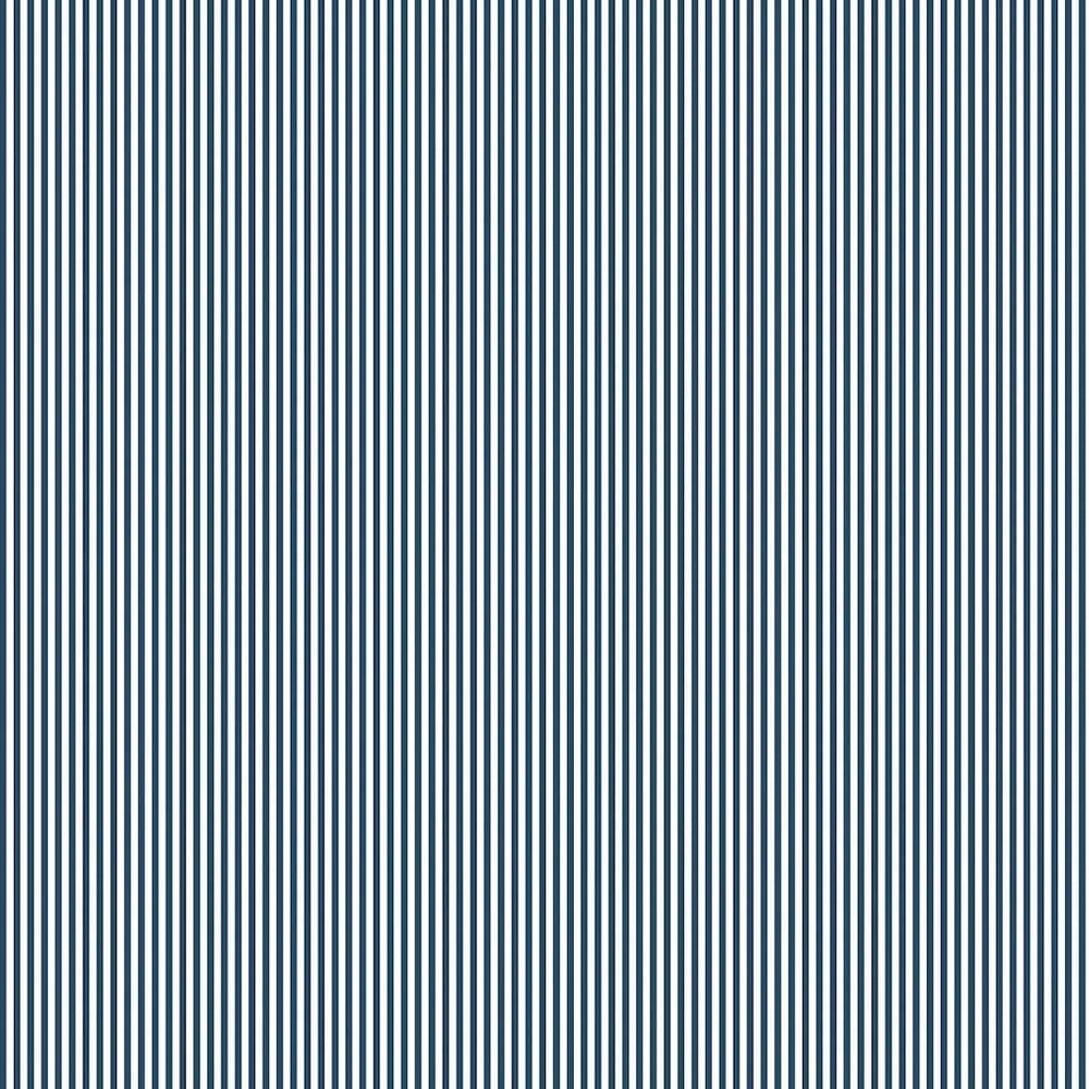 Woodchip & Magnolia Matchstick Stripe Navy/White Wallpaper - WM - 414 - 01