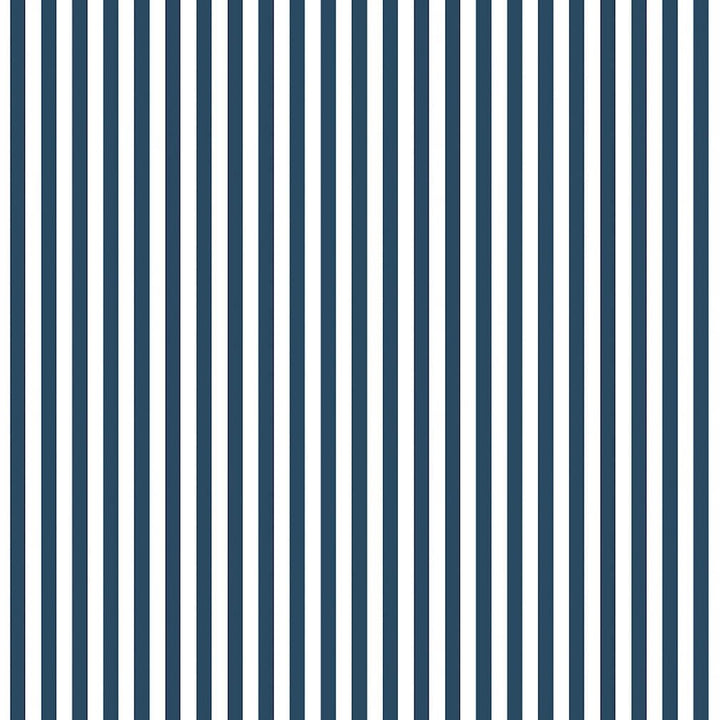 Woodchip & Magnolia Matchstick Stripe Navy/White Wallpaper - WM - 414 - 01