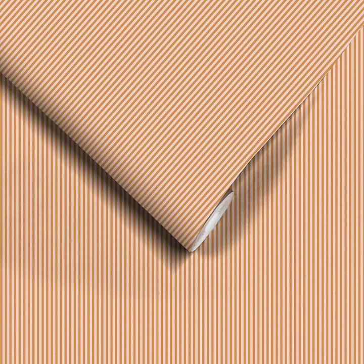 Woodchip & Magnolia Matchstick Stripe Pink Cloud/Gorse Wallpaper - WM - 414 - 04