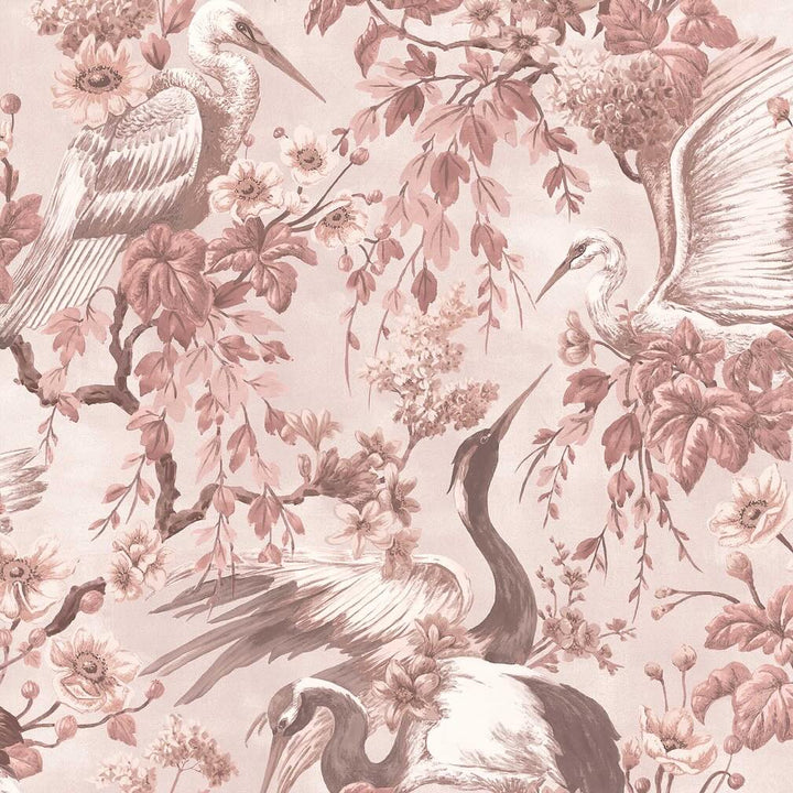 Woodchip & Magnolia Maurice Blush Pink Wallpaper - WM-411-03