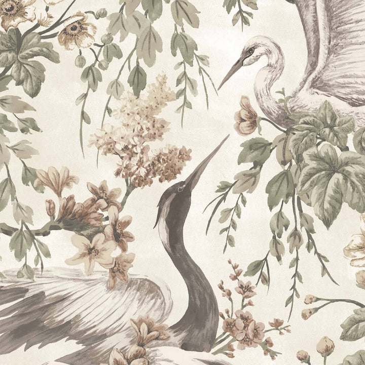 Woodchip & Magnolia Maurice Sage Wallpaper - WM-411-06