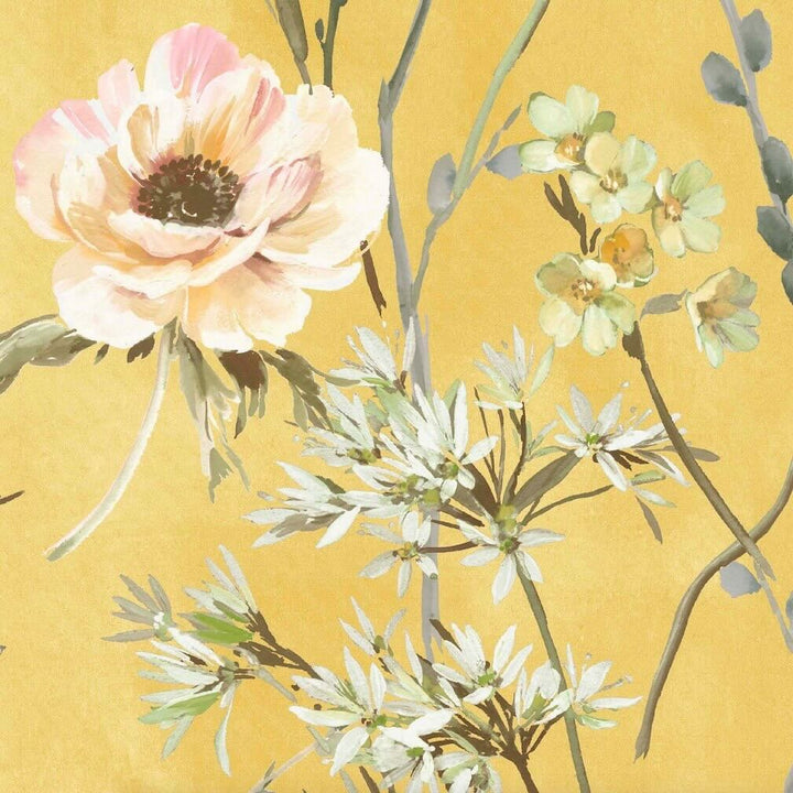 Woodchip & Magnolia Maytime Sunny Yellow Wallpaper - WM-383-06