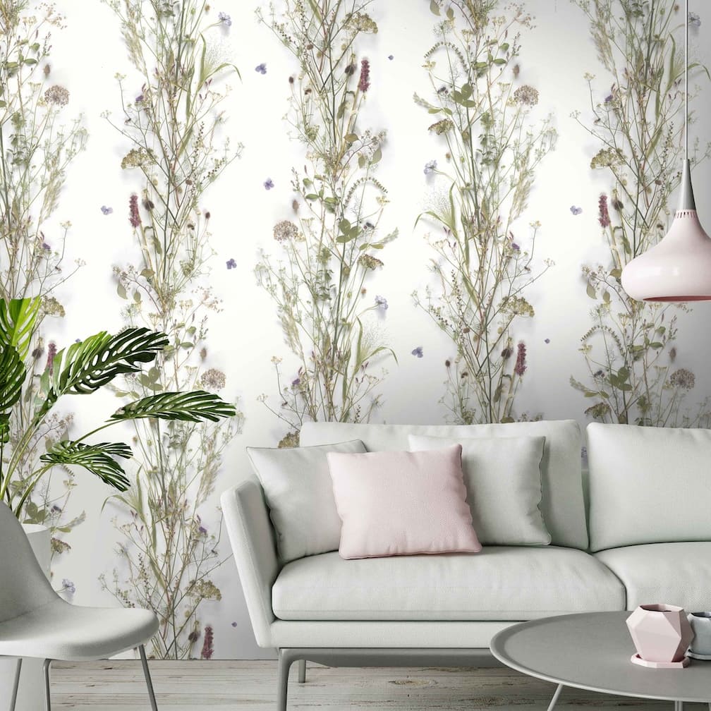 Woodchip & Magnolia Nostalgia Wallpaper - WM - 008