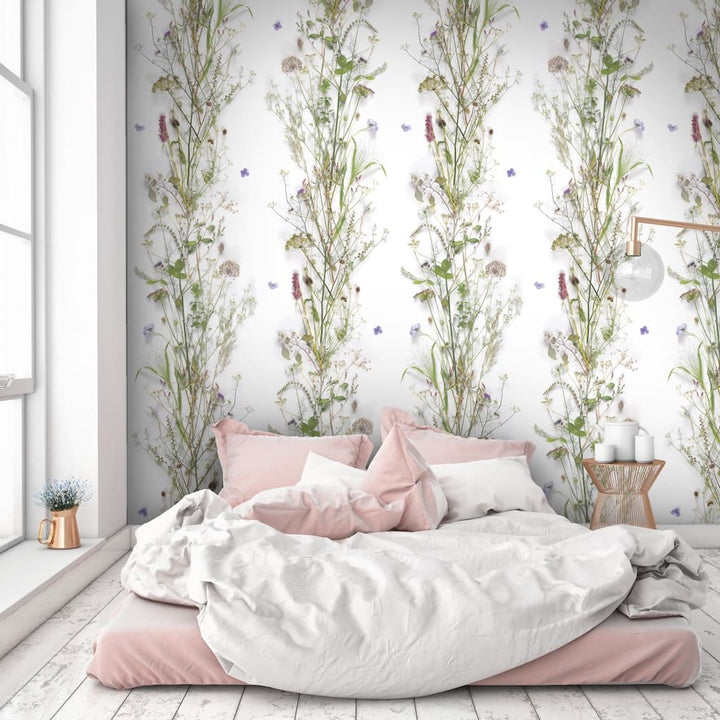 Woodchip & Magnolia Nostalgia Wallpaper - WM - 008