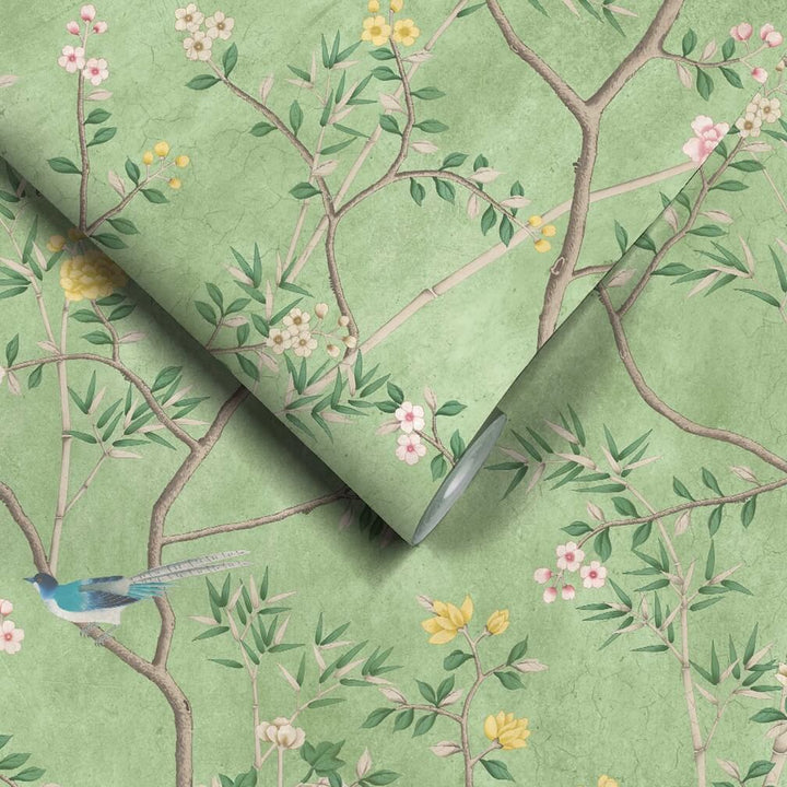 Woodchip & Magnolia Onism Apple Green Wallpaper - WM-454-12-6P