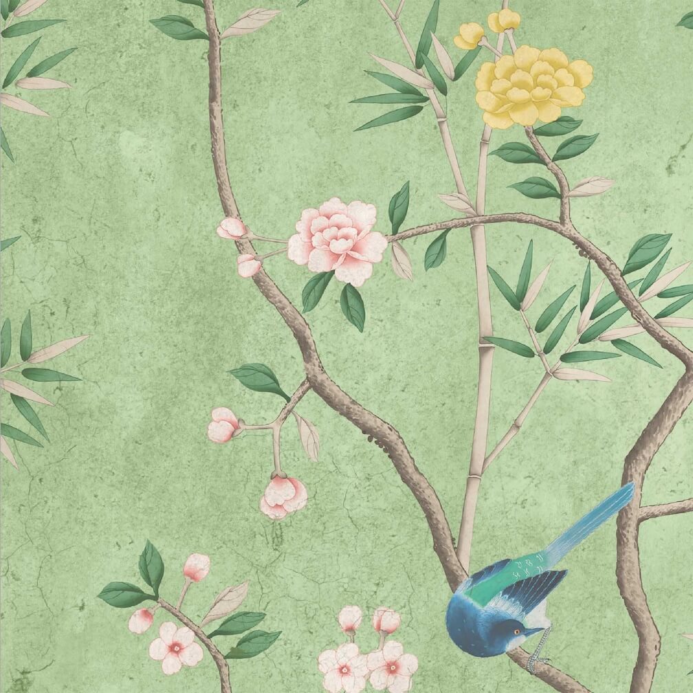 Woodchip & Magnolia Onism Apple Green Wallpaper - WM-454-12-6P
