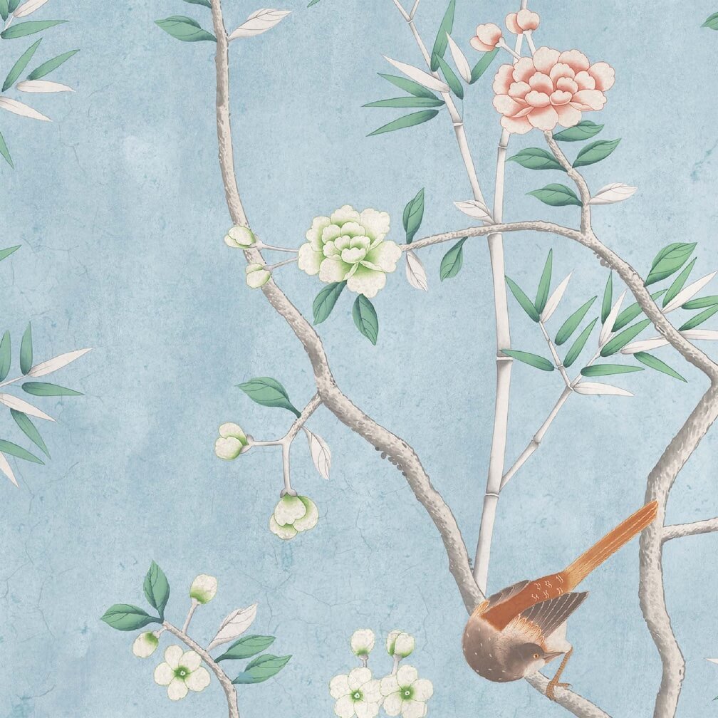 Woodchip & Magnolia Onism Sky Blue Wallpaper - WM-454-08-6P