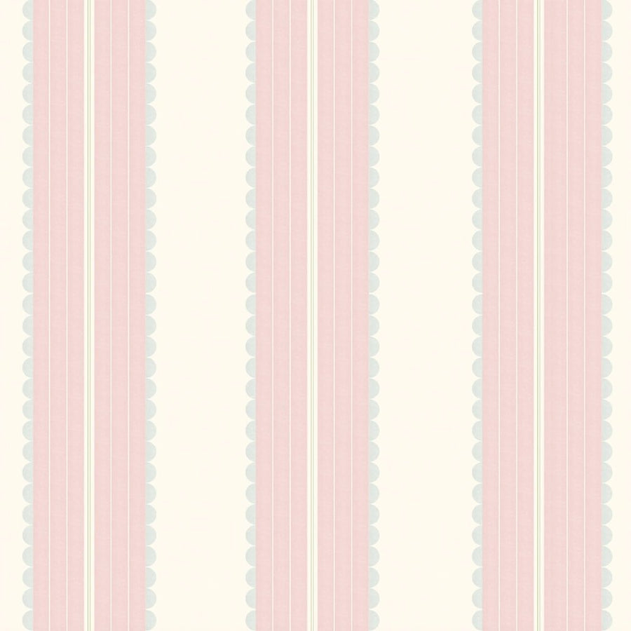 Woodchip & Magnolia Pin Up Stripe Pastel Pink Wallpaper - WM - 478 - 01