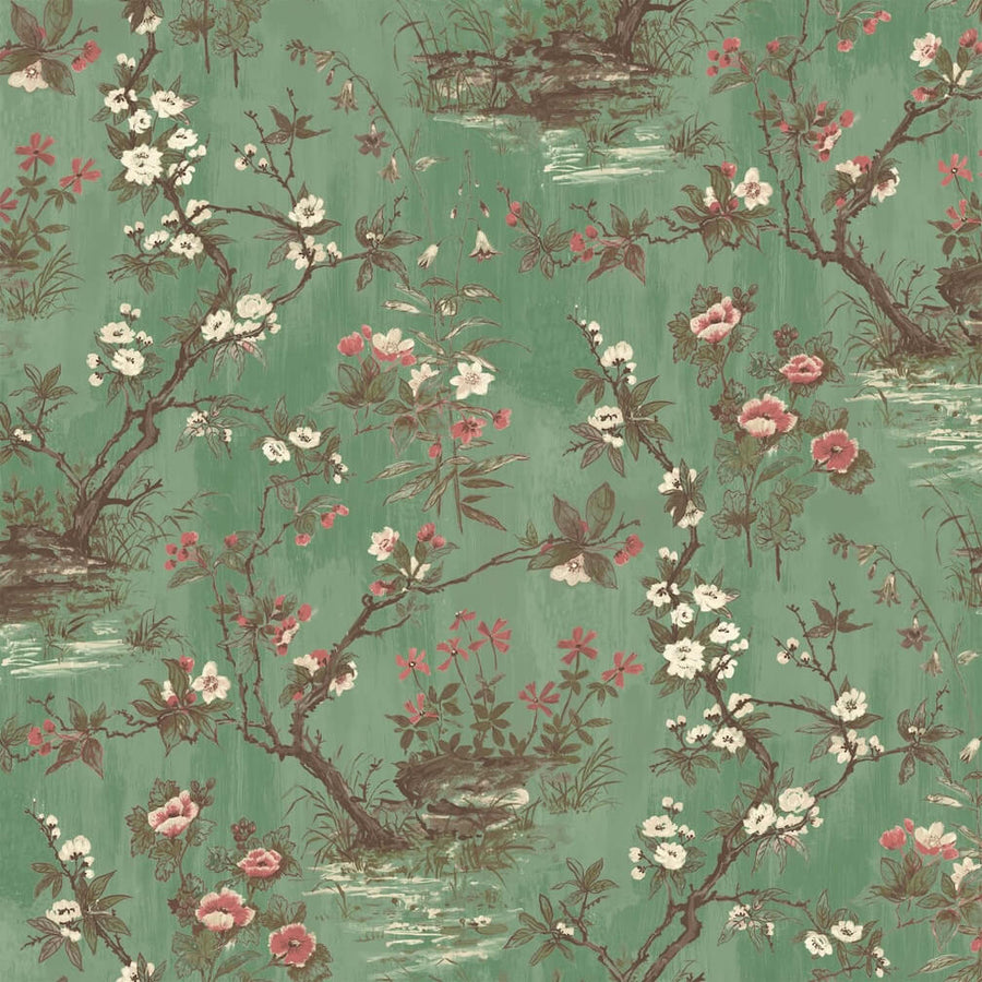 Woodchip & Magnolia Rivington Moss Green Wallpaper - WM-126-10