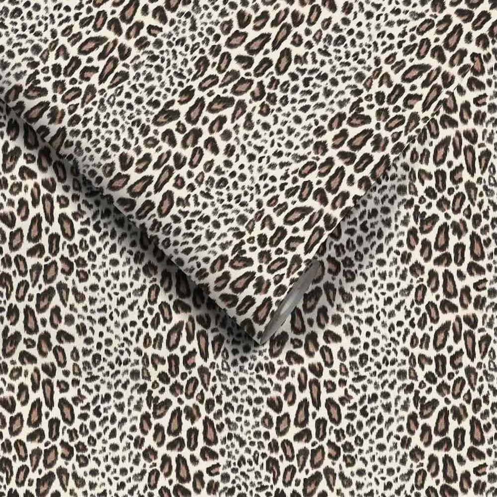 Woodchip & Magnolia Tabby Kat Brunette Stripe Wallpaper - WM - 451 - 02