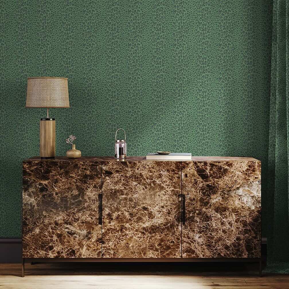 Woodchip & Magnolia Tabby Kat Moss Stripe Wallpaper - WM - 451 - 01