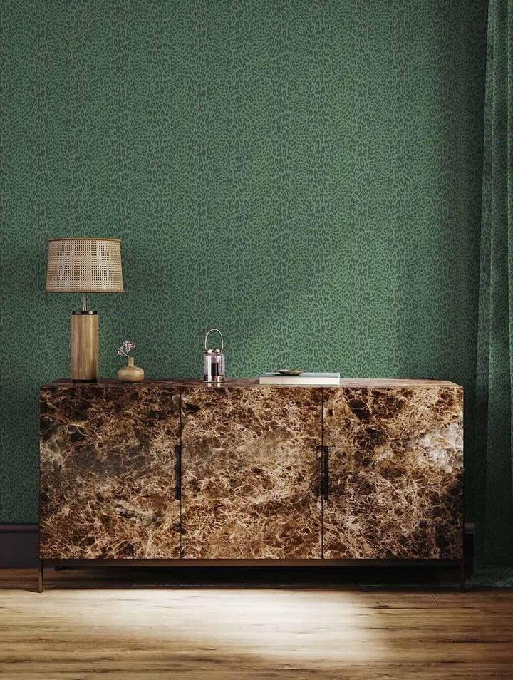 Woodchip & Magnolia Tabby Kat Moss Stripe Wallpaper - WM - 451 - 01