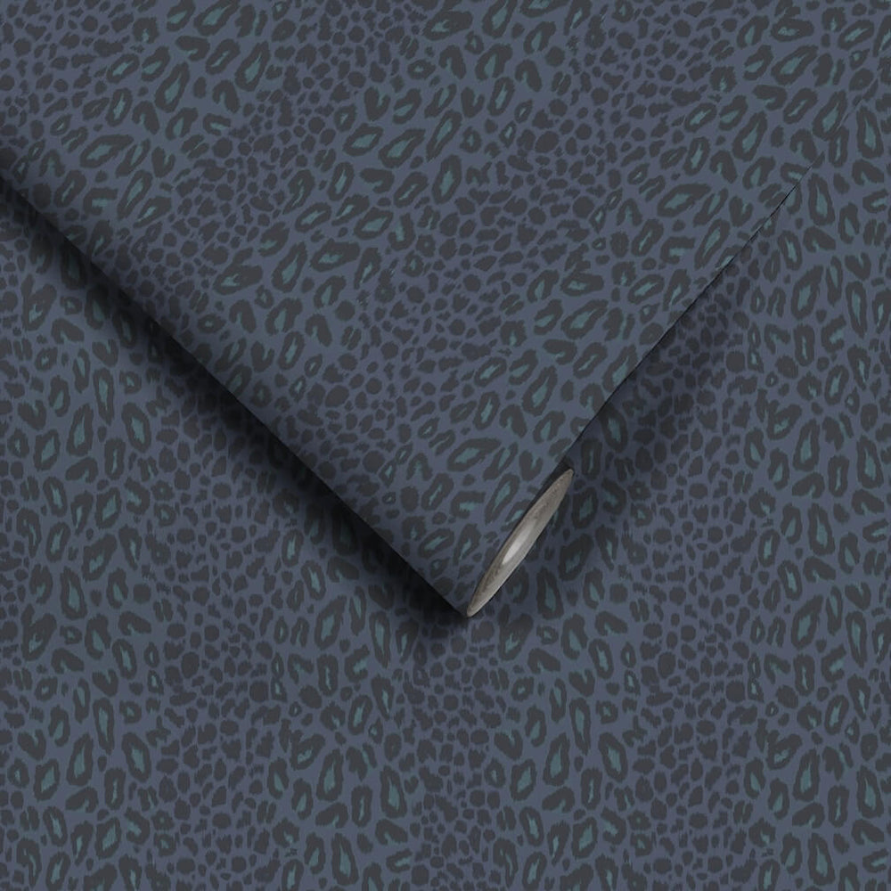 Woodchip & Magnolia Tabby Kat Navy Stripe Wallpaper - WM - 451 - 05